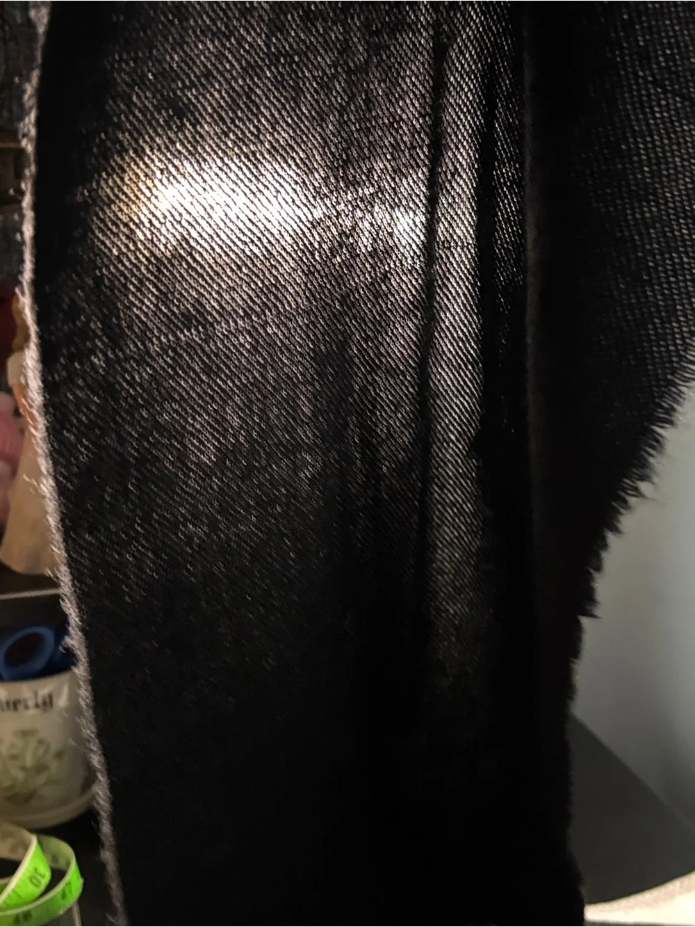 Dior  Black Fringe Wool Scarf with Christian Dior Tag - Picture 6 of 17